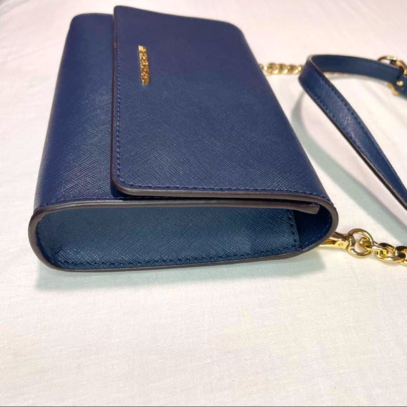 Michael Kors Handbags - MICHAEL KORS
Jet Set Travel Saffiano Leather Chain Crossbody Navy!